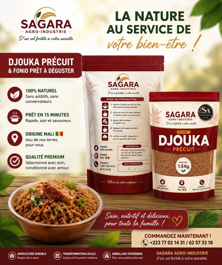 SAGARA AGRO INDUSTRIE — céréales et légumineuses locales transformées